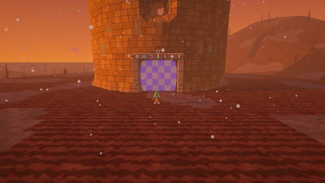 The Dragon Tower rising over the horizon