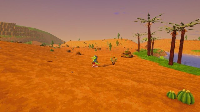 The Sunscorch Desert, home of The Great Sun Guardian